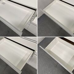 NITORI/ニトリ キッチンボード レジューム ロータイプ 幅120 ソフトクローズ 高機能レール アルミ ホワイト 中古家具 店頭引取歓迎 R8282