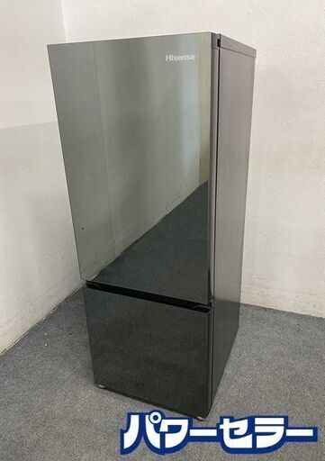 高年式!2022年製! ハイセンス/Hisense HR-G16AM 2ドア冷蔵庫 162L 右開き ミラーブラック 中古家電 店頭引取歓迎 R8367