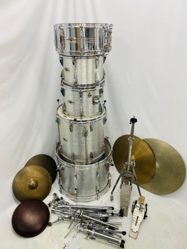 ☆YAMAHA ヤマハ SD-765M TT-312A TT-313A FT-316A BD-320A PAISTE DIXIE ドラムセット ☆中古☆ケース付き