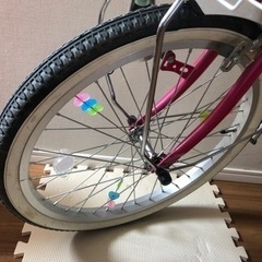 子供自転車　20インチ ピンク色