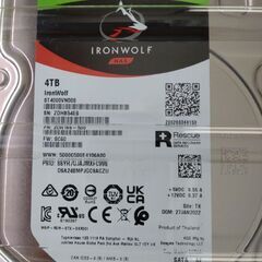 【ネット決済】IronWolf 3.5"4TB内蔵HDD NAS...