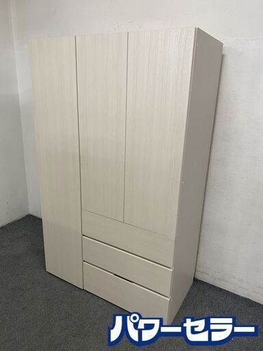 ニトリ/NITORI  ワードローブ チェスト NWK-HB 56-70 ホワイト 棚板タイプ セット 中古家具 店頭引取歓迎 R8369
