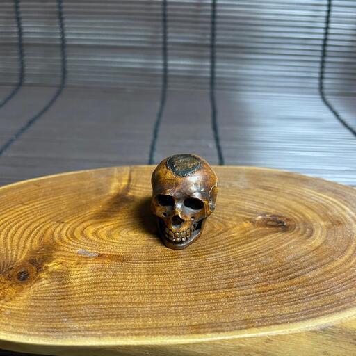 どくろ 骸骨 』根付 提げ物 /緒締め /帯留め /Netsuke 江戸時代