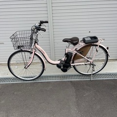 ブリヂストン電動アシスト自転車26インチ ピンク