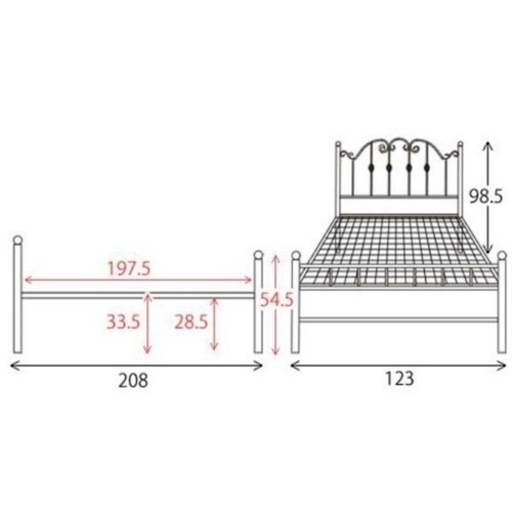 家具 ベッド  セミダブル