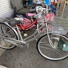 🚴【自転車】キレイ目 ママチャリ27インチノーパンク/オートライ...