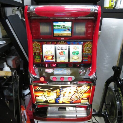 パチスロ実機 初代 押忍！番長 コイン不要機付き スロット機 |江別市のリサイクルショップドロップ