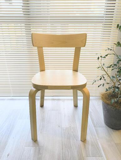 アルテック チェア 69 ナチュラル ラッカー\nAlvar Aalto