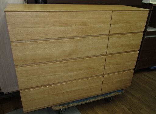 R629 NITORI ニトリ クエス ローチェスト 120-4LC 幅120cm Used・美品