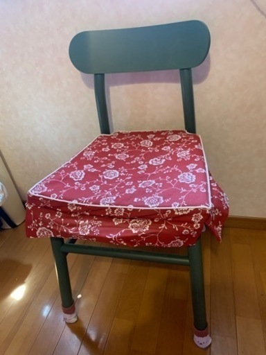 IKEA ロッニンゲ　ダイニングチェア　グリーン　イケア　北欧