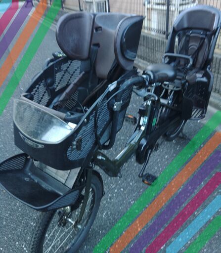 e215土日もお子様と土足のままいろいろなタイプの電動自転車のご試乗可能です  ️電動自転車・リサイクル専門店　　ご試乗をしてから、ご購入できます。  ２０インチ、チャイルドシート、２人乗り、３人乗り、１人乗り電動自転車  バカ良心的な電動自転車屋１００日間・安心の無料点検・️無料交換保証サービス付き  後ろチャイルドシートを大きめのかごに変更のオプション無料です。  バッテリーは新品の９０％以上の性能です。  １回の充電で３