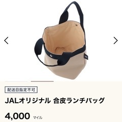 JALオリジナル/ 合皮ランチバック