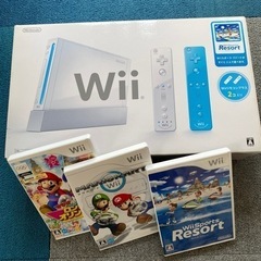 ニンテンドー Wii本体 白 ソフト3本セット