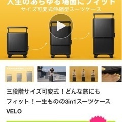 【ネット決済】伸縮スーツケース