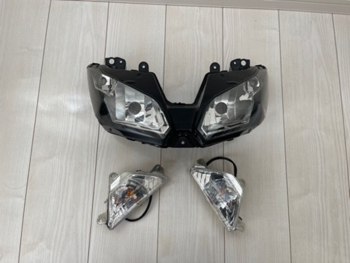 kawasaki ninja250 ヘッドライト\u0026ウインカーレンズセット