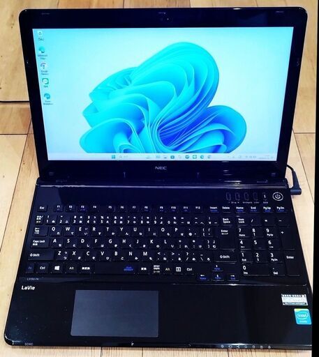 【ご成約】 NEC LaVie LS150NSB 美品 エクセル・ワードOK Windows11pro Intel core i5 3320M 8GBメモリ SSD256GB WiFi内蔵 DVDマルチドライブ 搭載
