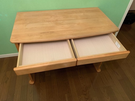 値下げ13,000円】学習デスク/昇降式三段ワゴンアールチェスト(鍵付