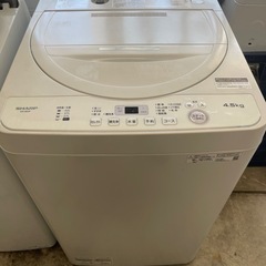 2021年　シャープ　洗濯機　4.5kg