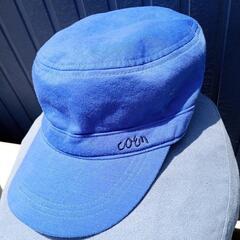 【お話し中】coenブルーの帽子　服/ファッション 小物 帽子