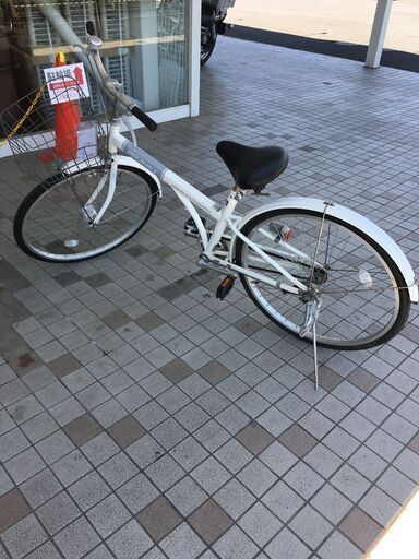 ★ジモティ割あり★  軽快車 26インチ ホワイト クリーニング済み SJ5828