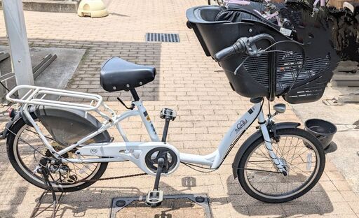 子乗せ自転車　ママフレロック2020　パールホワイト