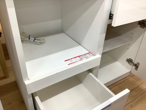 2段引き出し付き】ホワイトカラーレンジボードのご紹介です！！！