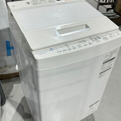 ★TOSHIBA 東芝★ 洗濯機 ZABOON AW-7D7 2019年 7.0㎏ ガラストップ ファミリー向け 自動お掃除 風乾燥 