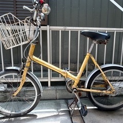 昭和レトロ　折りたたみ自転車 