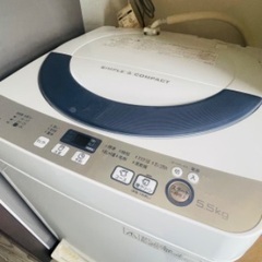 SHARP 洗濯機　ES-GE55R-H 2016年11月