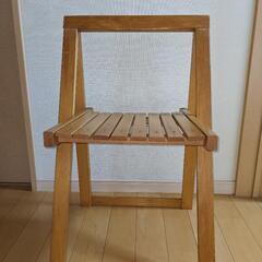 折り畳みウッドチェア① 木製　 椅子 