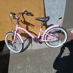 18インチ子供用自転車ピンク