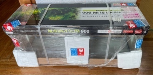 【現金支払いも可能】新品GEXマリーナ900スリム水槽