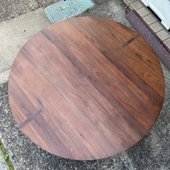 関家具　センターテーブル　丸テーブル　天然木　店頭37,000円