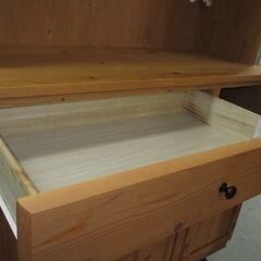 R674 天然木パイン材 キッチンボード、カントリー レトロ アンティーク、Used