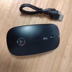 ワイヤレスマウス 静音 薄型 軽量 USB 充電式 光学式  無...