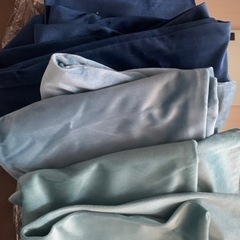 【新品】3色ブルー　クッションカバー　抱き枕