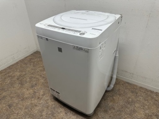 シャープ　SHARP　全自動洗浄機　７.０ｋｇ　ステンレス槽　プレウォッシュコース　２０１８年製　ＥＳ－Ｇ７Ｅ５－ＫＷ