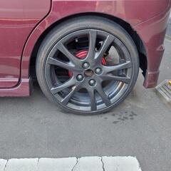値下げ！！デミオ純正１６インチ、6.5jインセット50。自家塗装。タイヤ165-45-16