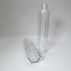 ハーバリウム  細口ガラス瓶　六角柱型　容量約200ｍｌ SSF...