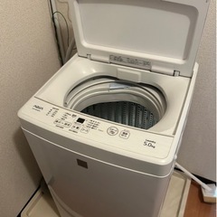洗濯機2019年製 AQUA 5．0kgAQW-GS5E6