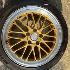 【商談中ですが早い者勝ちになります❗️】レアマイスター ブルネッロ 18インチ ゴールド／リムポリッシュ PCD114.3