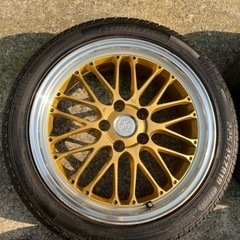 【商談中ですが早い者勝ちになります❗️】レアマイスター ブルネッロ 18インチ ゴールド／リムポリッシュ PCD114.3