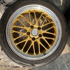 【商談中ですが早い者勝ちになります❗️】レアマイスター ブルネッロ 18インチ ゴールド／リムポリッシュ PCD114.3