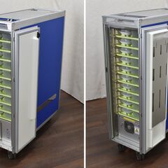 【ヤ取4/18終了】≪yt1337ジ≫ 昭和飛行機工業 温鮮自在再加熱カート 60301-8型 幅36cm 奥93cm クックチル/ケータリング/給食/配膳 電源ケーブル無し 現状品 60520-06 ≪yt1337ジ≫ 昭和飛行機工業 温鮮自在再加熱カート 60301-8型