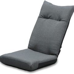 座椅子 グレー 幅約46×奥行約58×高さ約68cm