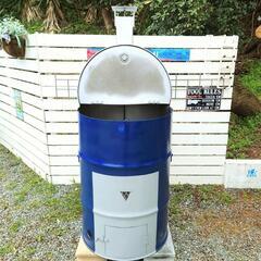 ドラム缶200l 焼却炉　配達設置します。