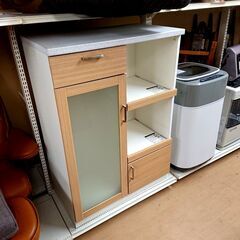 共和産業 レンジボード キッチンボード 食器棚 80cm幅