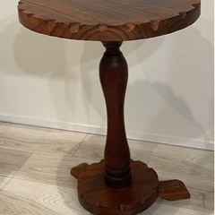 輸入品　木製　サイドテーブル　ヴィンテージ　アンティーク