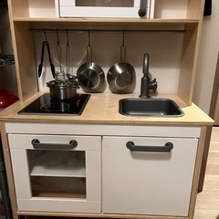 【IKEAお鍋セット付】IKEA DUKTIG  おままごとキッチン 