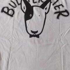 犬プリント・バウバウ犬・半袖Tシャツ　白色・未使用タグ付・ドミニカ製